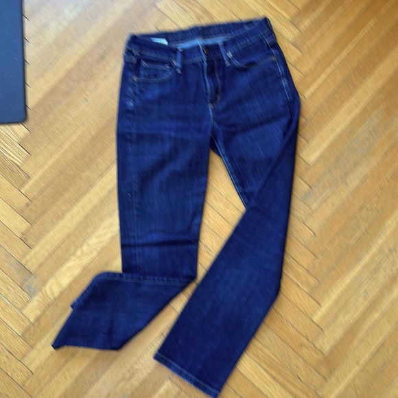 Citizens of Humanity Elson Straight Leg Mid Rise Jean - EXCELLENT- dk blue - 27 - Picture 5 of 13